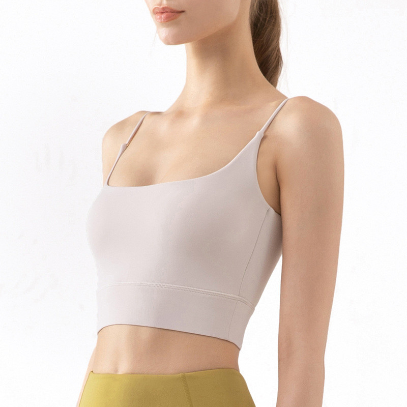 Small Shoulder Sling Fitness Yoga Bra Nylon Soft Women Sports Underwear